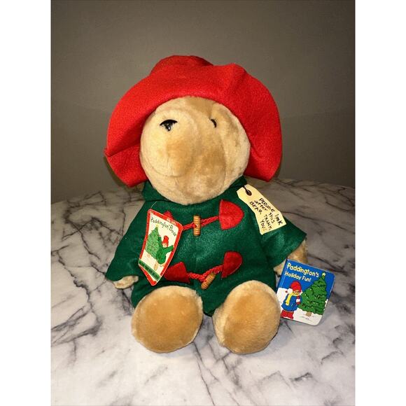 VINTAGE NWT Paddington Bear 17" Plush Book Set Sears 1996 Holiday Teddy - Picture 11 of 11